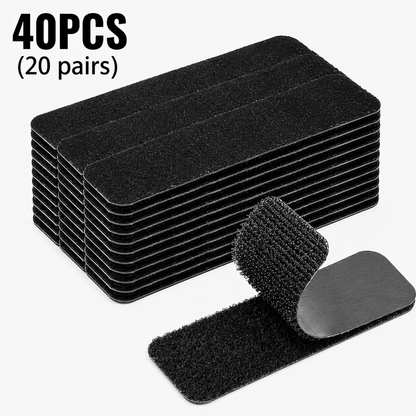 Heavy Duty Waterproof Self-Adhesive Double Sided Hook and Loop Strips, Reusable Mounting Tape for Wall Hanging Picture Frames, Frame Wall Decor, Cable Organizer (Home & Office Use),campingessentials,outdoorfurnitureset,campinggear