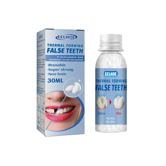 EELHOE Moldable Dental Gel Dentures Temporary Fillings Cavities and Teeth Fillings Temporary Tooth Filling Denture Kit Oral false tooth fake