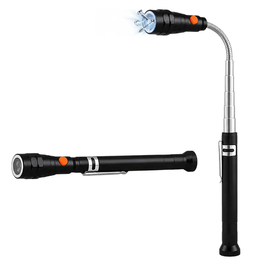Extendable Magnetic Pickup Tools - Telescoping Magnet with LED Flashlight Gifts for Men, Fathers Day Mens Gifts from Daughter Son, Birthday Gifts for Men Dad Him