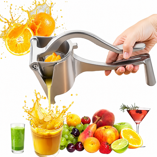 Hand Juicer Squeezer - Portable Multifunctional Manual Fruit Juicer Quiet Operation Easy Cleaning Detachable Head Press Sturdy Food Grade Juicermachine Kitchen Gadget Utensils