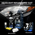 Automotive Headlamp Restoration Fluid, oxidized and yellowed automotive headlamps, blurring enhanced crystalline coating refurbisher