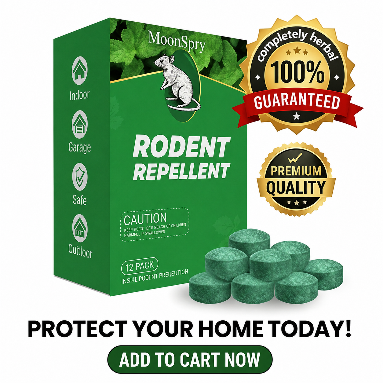12-Pack Top Peppermint & Lemon Oil Rodent Repellent Balls, Natural Repellent for Rodent Control, Fast-Acting, Eco-Conscious, Compact, Safe, Long-Lasting, Easy-to-Use for Indoor/Outdoor (Effective Against Squirrels, Rats & More)