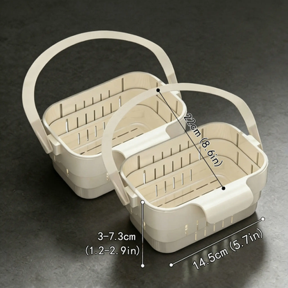 AA Foldable Hanging Kitchen Sink Drain Basket, Stainless Steel Kitchen Accessories - Hands-Free Hygienic Design, High-Efficiency Anti-Clog System, Tool-Free Installation, Slim Space-Saving, Easy-Clean, Low-Maintenance Strainer Kitchenware
