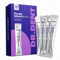 Purple Mouthwash - Sachets 20 Pack - Peroxide-Free - Alcohol Free - Vegan Mint