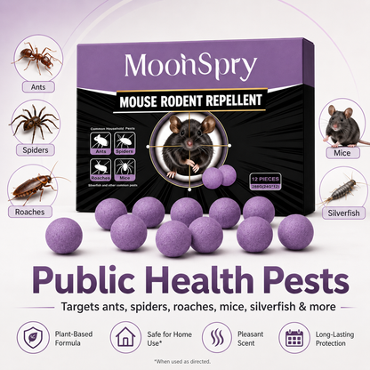 12-Pack Rodent Repellent Balls for Home Kitchen Effective Pest Control Solution