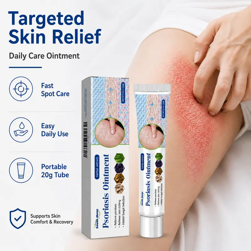 South Moon Sensitive Skin Soothing Care Cream, Natural Botanical Formula, Helps Soothe Dryness, Itching and Redness, Suitable for Daily Sensitive Skin Care, Scalp Care and Skin Moisturizing Repair, Deep Hydration