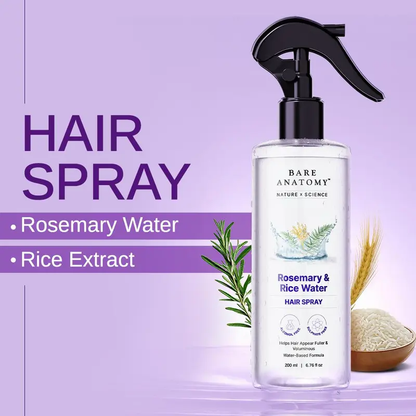 Nature x Science Rosemary Water with Rice Water |100% Natural Extract | Soft & Smooth Hair Non-Greasy & Fast Absorbing | 200 ml