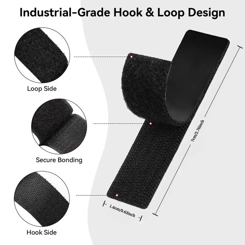 Heavy Duty Waterproof Self-Adhesive Double Sided Hook and Loop Strips, Reusable Mounting Tape for Wall Hanging Picture Frames, Frame Wall Decor, Cable Organizer (Home & Office Use),campingessentials,outdoorfurnitureset,campinggear