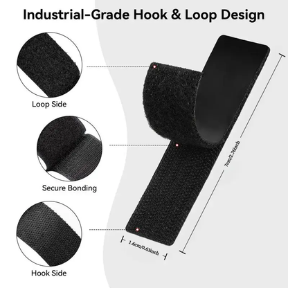 Heavy Duty Waterproof Self-Adhesive Double Sided Hook and Loop Strips, Reusable Mounting Tape for Wall Hanging Picture Frames, Frame Wall Decor, Cable Organizer (Home & Office Use),campingessentials,outdoorfurnitureset,campinggear