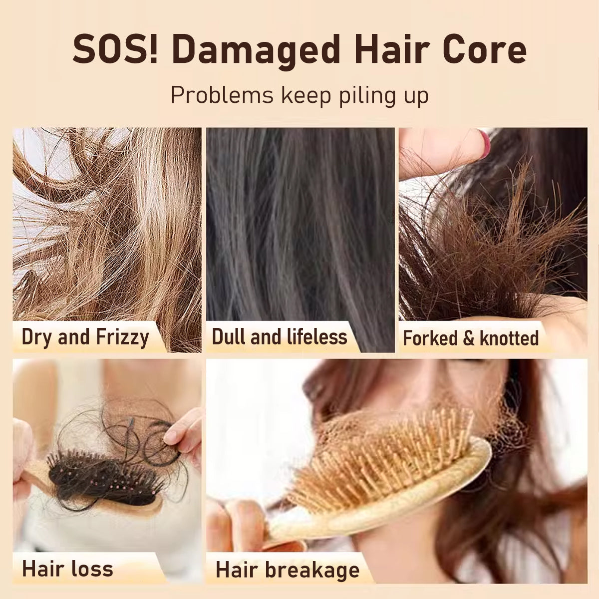 BANKIT Collagen Hair Mask and Moroccan Argan Oil Hair Serum Set, Deep Nourishing and Repairing Treatment for Dry Damaged Frizzy Hair