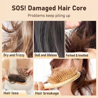 BANKIT Collagen Hair Mask and Moroccan Argan Oil Hair Serum Set, Deep Nourishing and Repairing Treatment for Dry Damaged Frizzy Hair