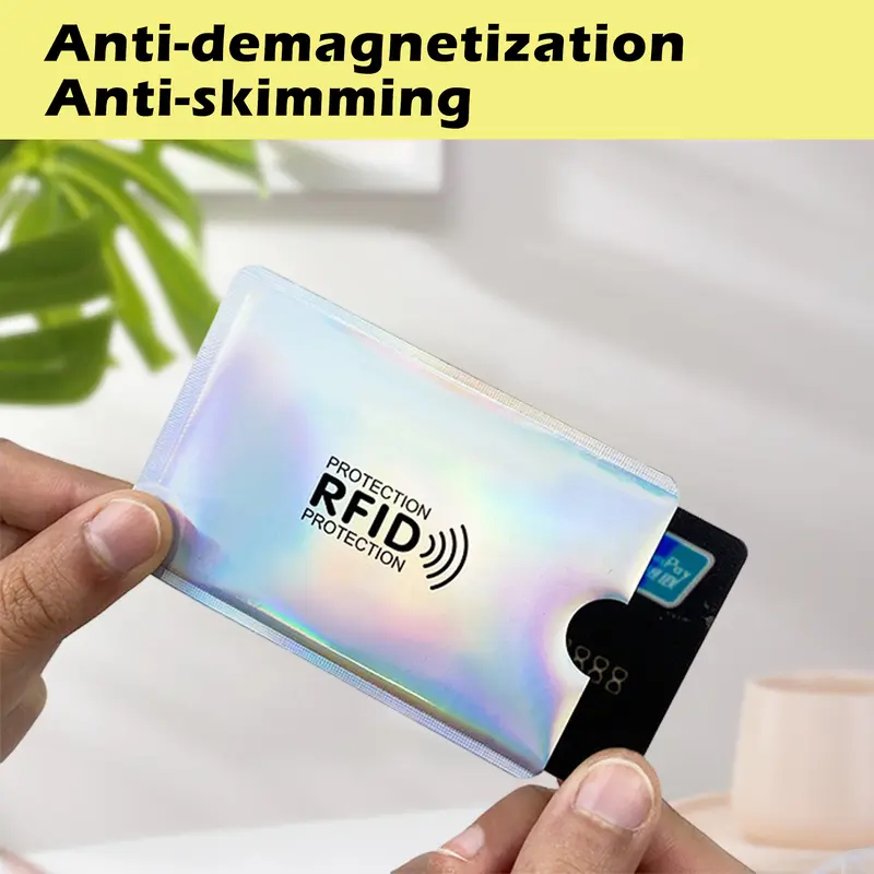 8 Counts RFID Blocking Sleeves Set – Protection for Credit & ID Cards, Slim & Lightweight Design