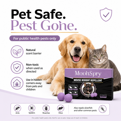 12-Pack Rodent Repellent Balls for Home Kitchen Effective Pest Control Solution