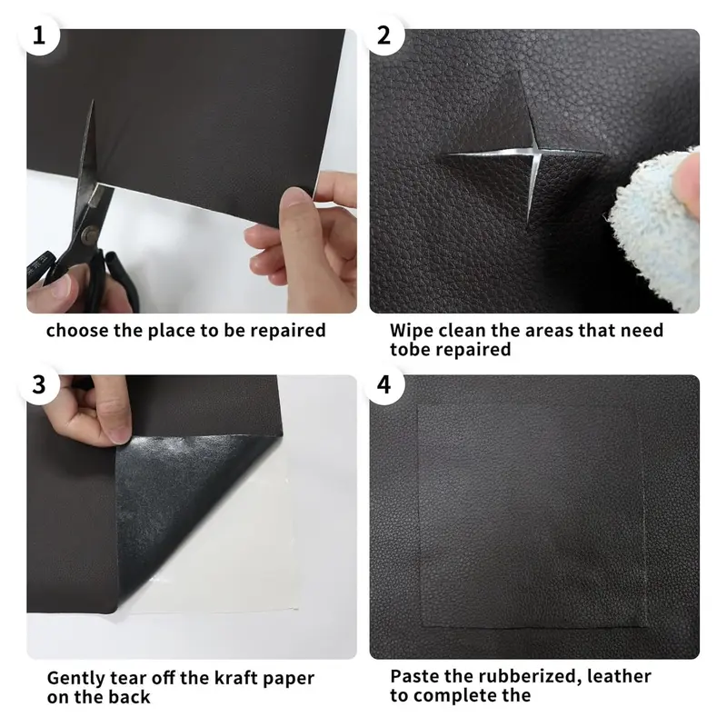 20*54 Inch Self-Adhesive Leather Sticker Patch Cuttable Sofa Repair,PVC Leatherette Waterproof Upholstery Fabric,Leather Stickers Self Adhesiveleather Repair Patch,for Car Seat, Couch, Chair