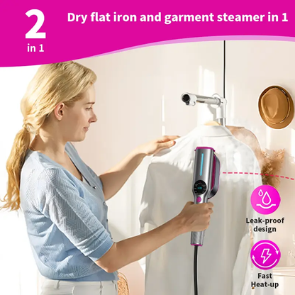 Garment Steamer for Clothes, Portable Travel Clothing Steamer Iron, 7 Mode with LED Display, 5s Fast Heating, 90° Swivel Handle, New Year Gift,Summervibes summerwins
