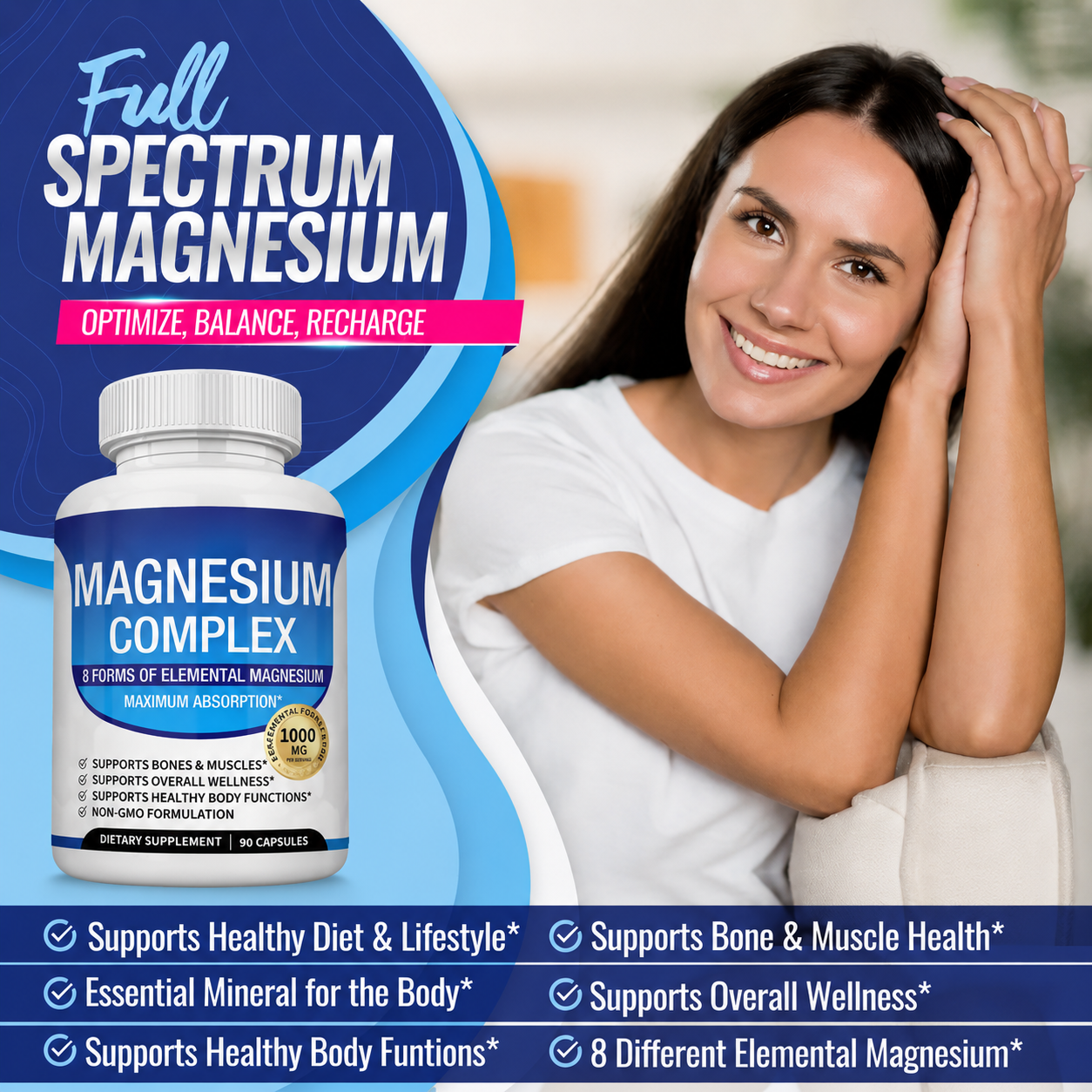 Magnesium Complex 8 Essential Magnesium Supplement
