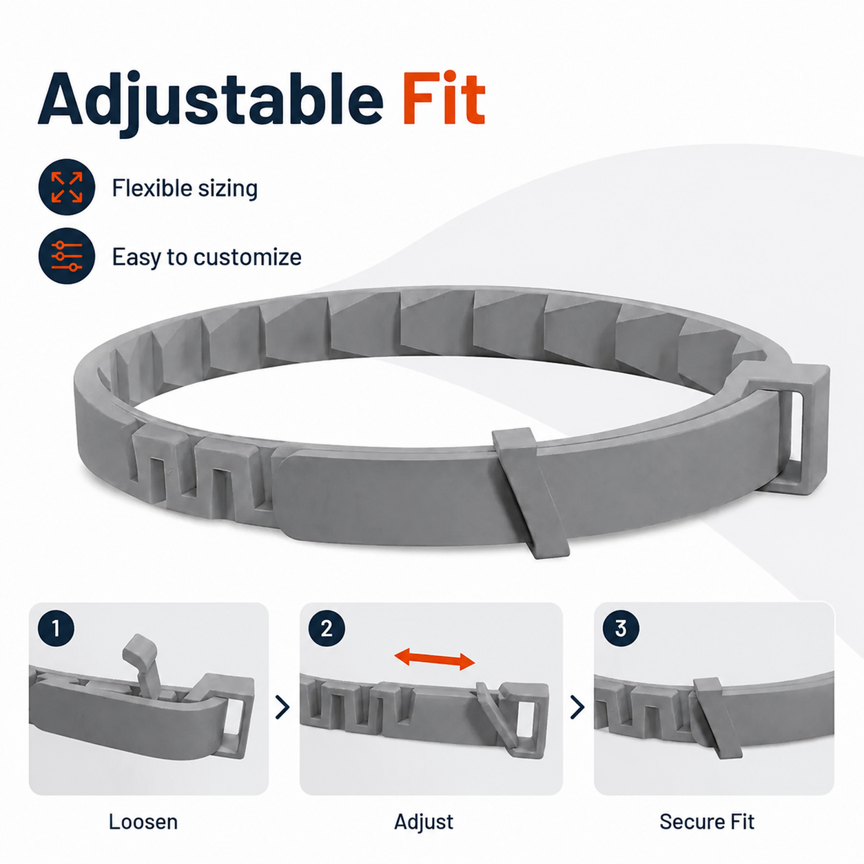 Adjustable Dog Collar with Fresh Scent Comfortable Lightweight Pet Collar for Large Dogs Over 18 lbs Everyday Wear for Walks and Outdoor Use