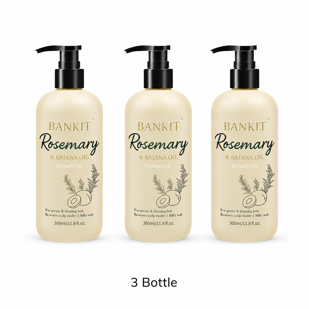 🌿BANKIT Rosemary & Batana Shampoo for Fuller, Healthier, Shinier Hair✨💆‍♀️🔥🛒
