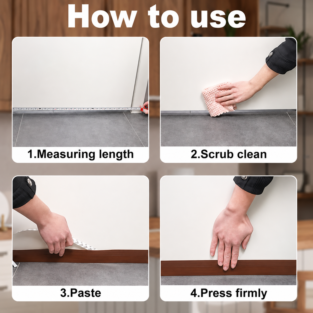 16.4Ft Door Weather Stripping, (1.38in Width) Weather Stripping Door Draft Stopper Adhesive Seal Strip Anti Draft Insulation Tape for Doors Windows and Shower Doors