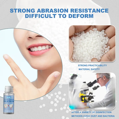 EELHOE Moldable Dental Gel Dentures Temporary Fillings Cavities and Teeth Fillings Temporary Tooth Filling Denture Kit Oral false tooth fake