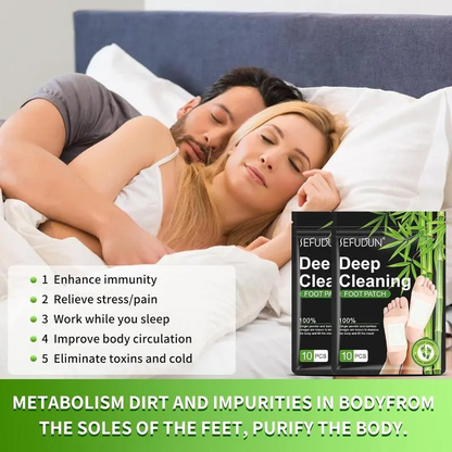 Foot Detox Patches for Stress Relief, Toxin Removal & Better Sleep Natural Deep Cleansing Pads Healthy Healthcare Solution Treatment TikTokShopBlackFriday festive design, Wellness, Therapy