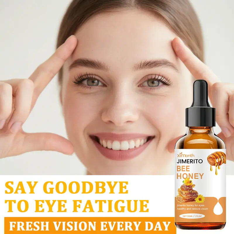 Ximonth Jimerito Honey For Eyes, Refreshing, Moisturizing And Soothing Eye Drops For Dry And Astringent Eyes