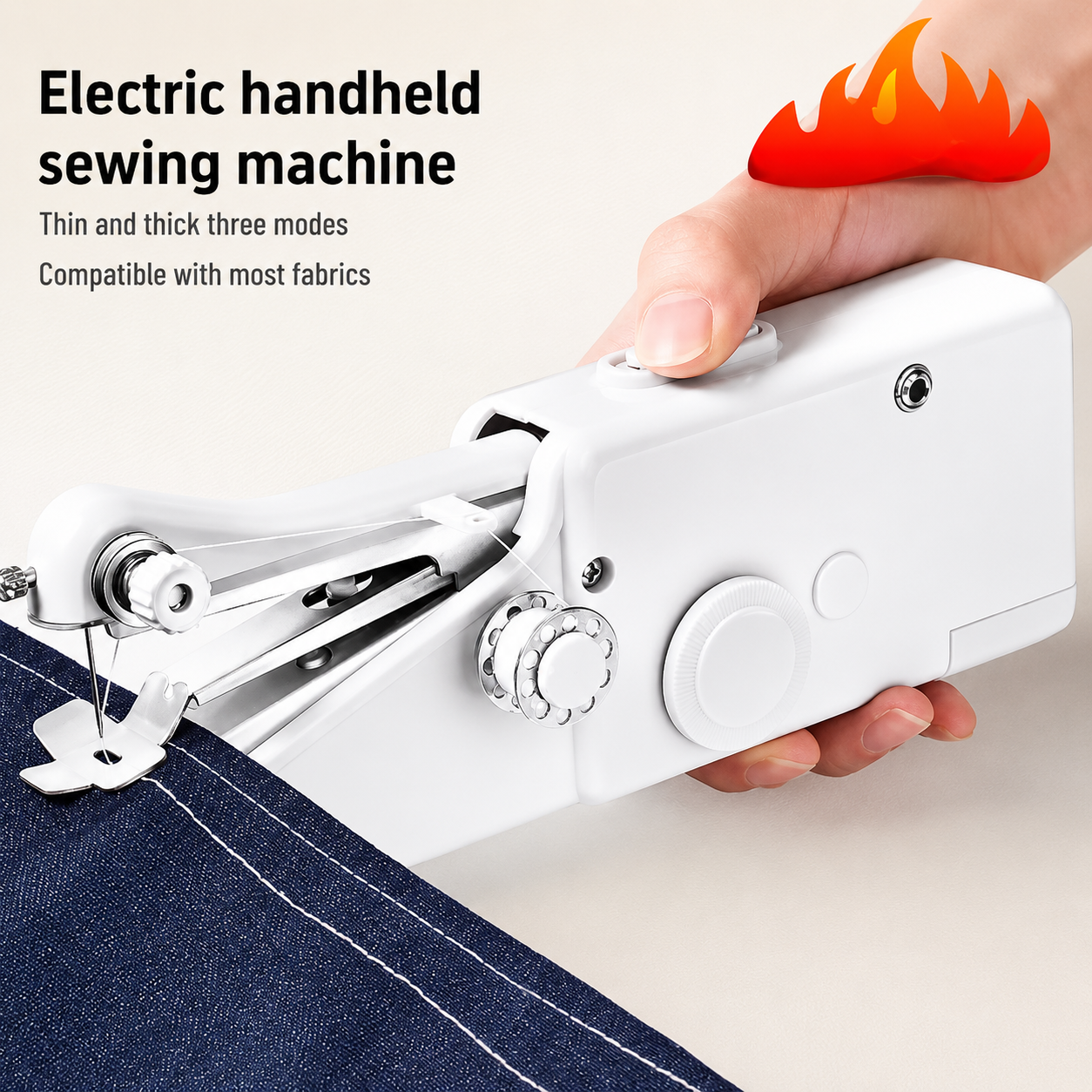 Household sewing machine, portable household sewing machine, with fast sewing speed and simple operation, suitable for beginners to use Summervibes