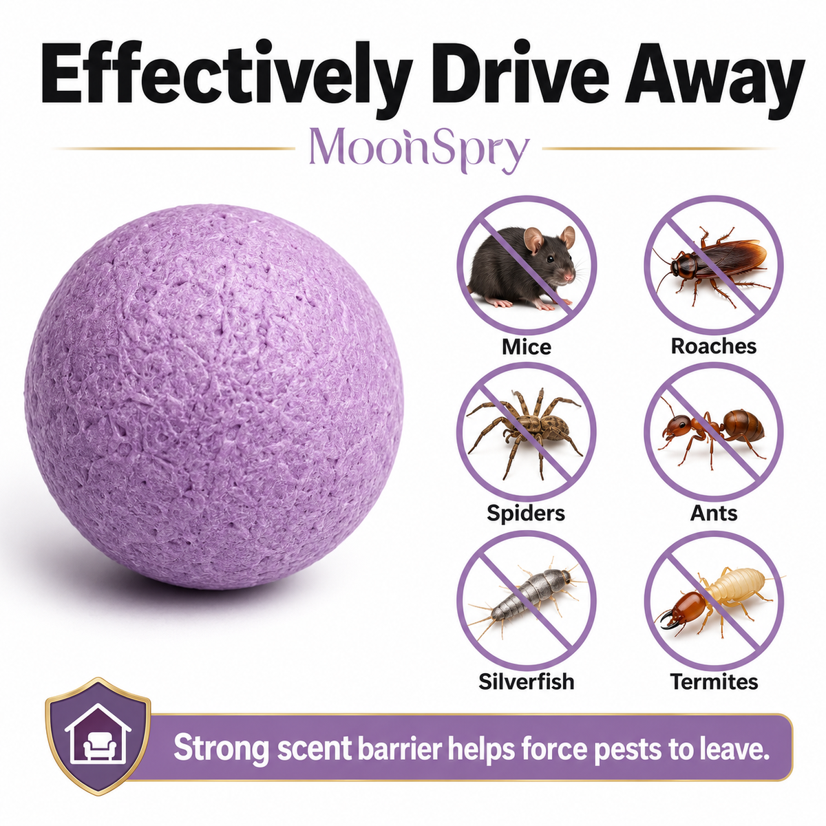 12-Pack Rodent Repellent Balls for Home Kitchen Effective Pest Control Solution