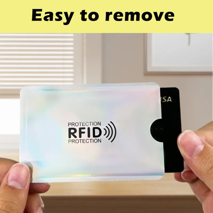 8 Counts RFID Blocking Sleeves Set – Protection for Credit & ID Cards, Slim & Lightweight Design
