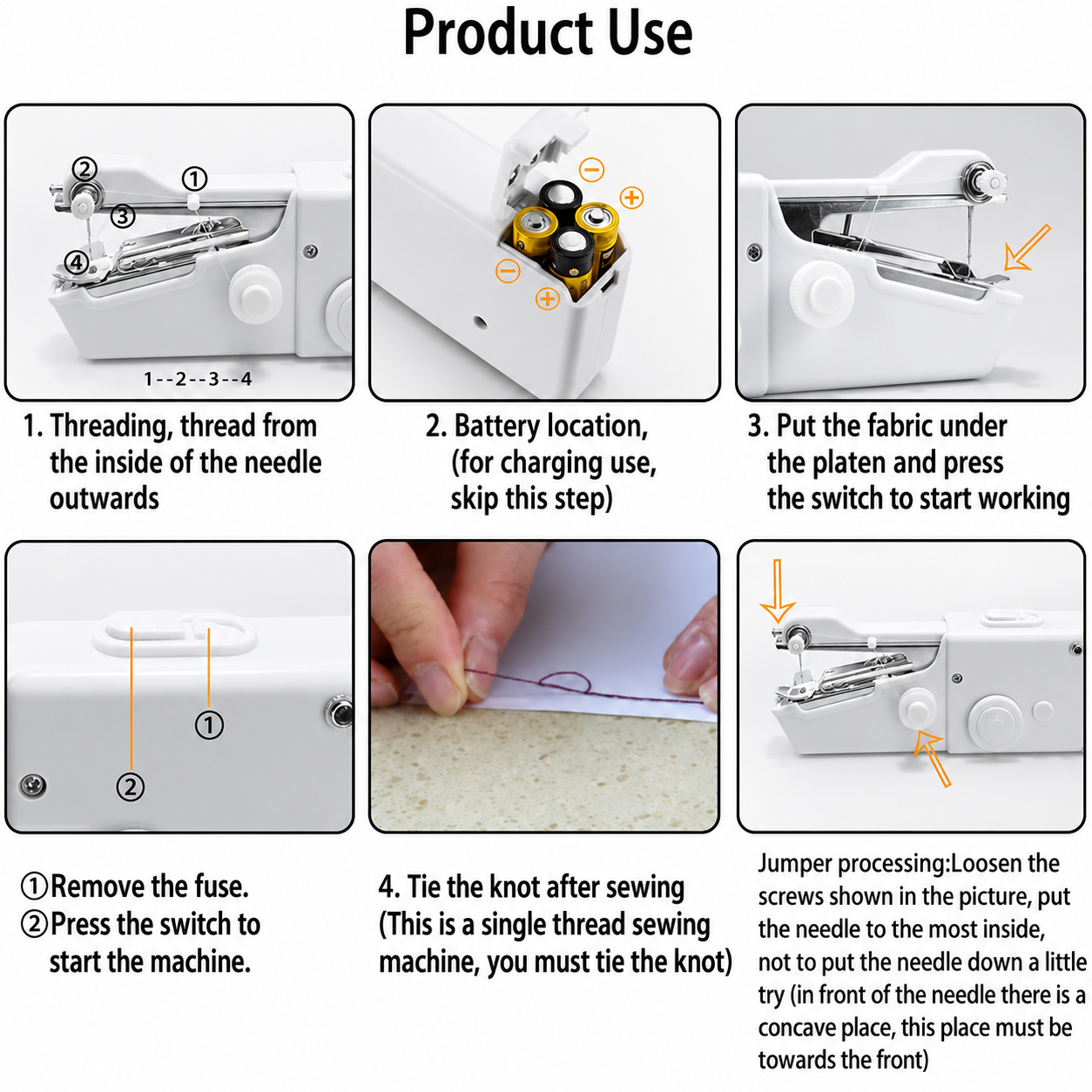 Household sewing machine, portable household sewing machine, with fast sewing speed and simple operation, suitable for beginners to use Summervibes