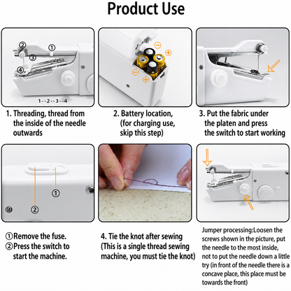 Household sewing machine, portable household sewing machine, with fast sewing speed and simple operation, suitable for beginners to use Summervibes