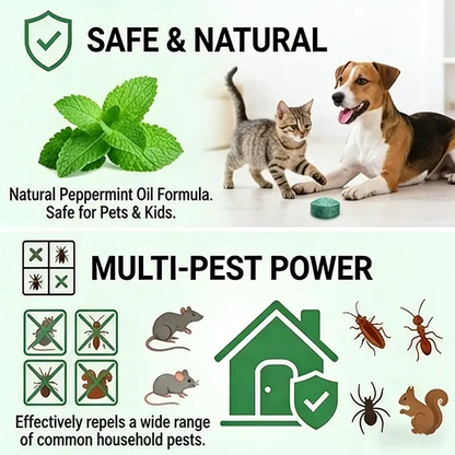 12-Pack Top Peppermint & Lemon Oil Rodent Repellent Balls, Natural Repellent for Rodent Control, Fast-Acting, Eco-Conscious, Compact, Safe, Long-Lasting, Easy-to-Use for Indoor/Outdoor (Effective Against Squirrels, Rats & More)