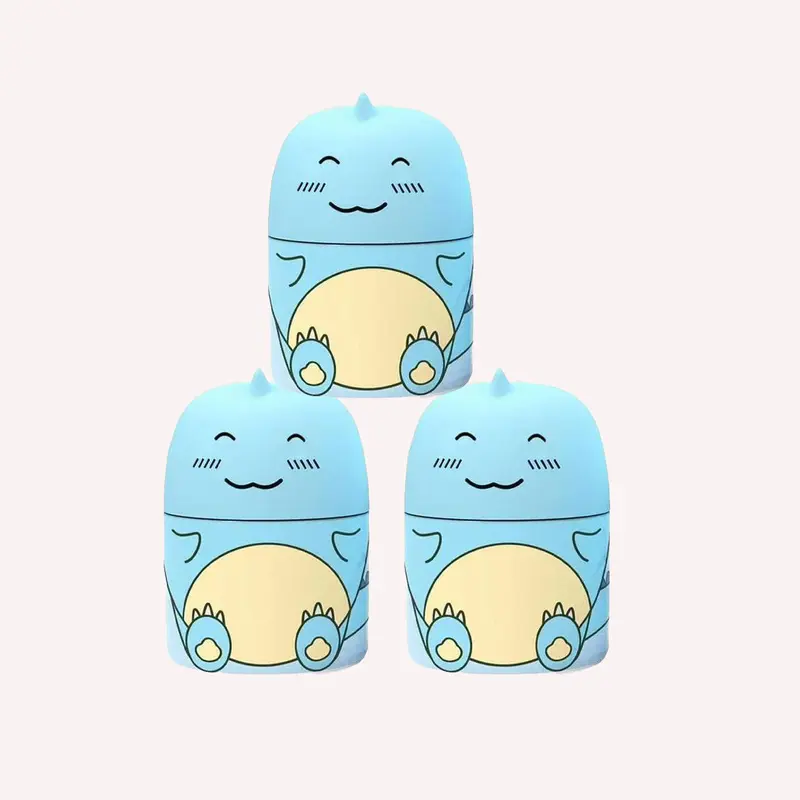 Cute Dinosaur-Shaped Toilet Bowl Cleaner Bottle, Bathroom Toilet Tank Cleaner with Ocean, Jasmine, and Peach Scent,Three bottles can be used for 9 months (Three colors and three bottles) Powerful Cleaning Tablets Household
