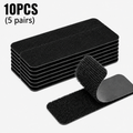 Heavy Duty Waterproof Self-Adhesive Double Sided Hook and Loop Strips, Reusable Mounting Tape for Wall Hanging Picture Frames, Frame Wall Decor, Cable Organizer (Home & Office Use),campingessentials,outdoorfurnitureset,campinggear