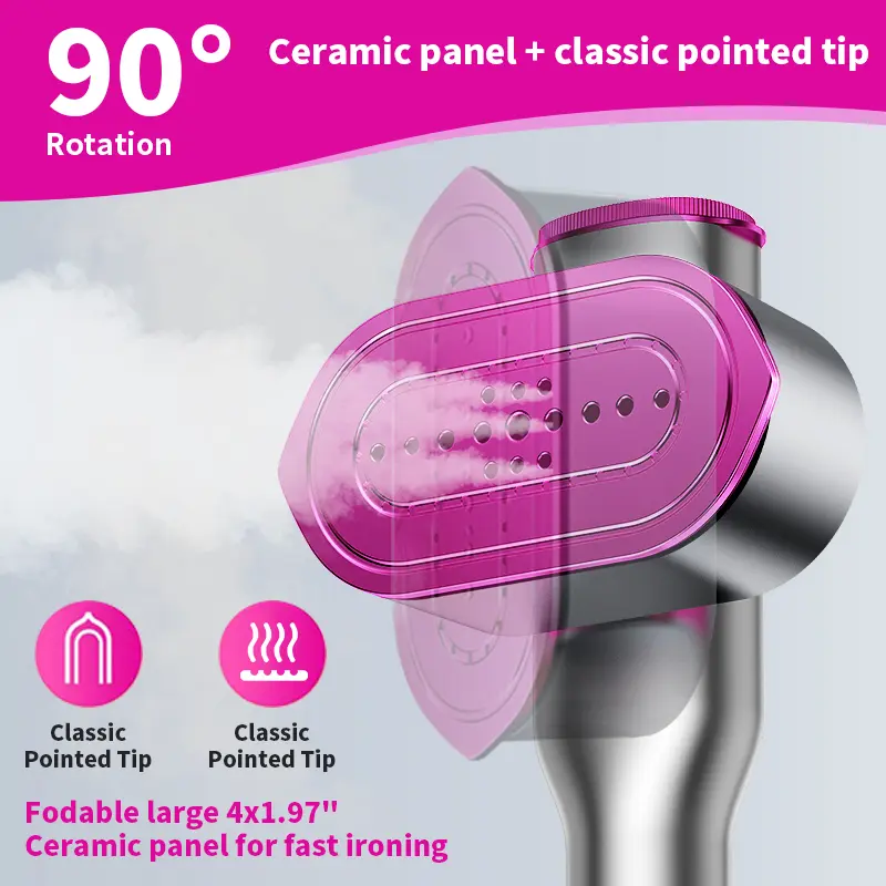 Garment Steamer for Clothes, Portable Travel Clothing Steamer Iron, 7 Mode with LED Display, 5s Fast Heating, 90° Swivel Handle, New Year Gift,Summervibes summerwins