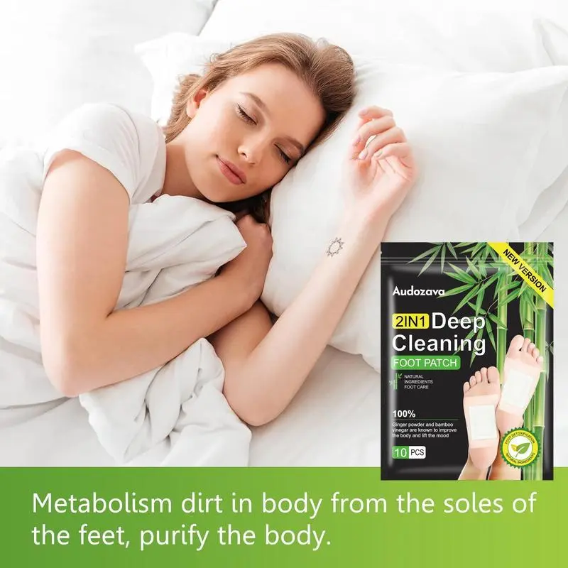Foot Detox Patches for Stress Relief, Toxin Removal & Better Sleep Natural Deep Cleansing Pads Healthy Healthcare Solution Treatment TikTokShopBlackFriday festive design, Wellness, Therapy