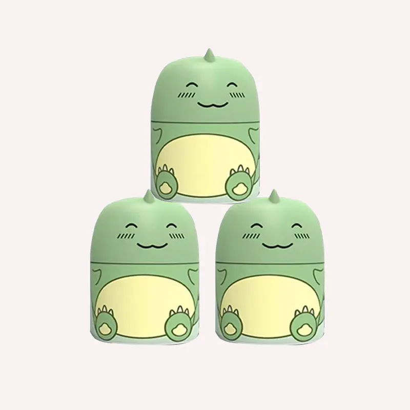 Cute Dinosaur-Shaped Toilet Bowl Cleaner Bottle, Bathroom Toilet Tank Cleaner with Ocean, Jasmine, and Peach Scent,Three bottles can be used for 9 months (Three colors and three bottles) Powerful Cleaning Tablets Household