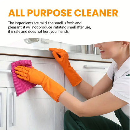 500ml Kitchen Spray Cleaner & Degreaser - Antibacterial Lemon Scented Quick Grease Removal No Residue Not Harmful to Hands 99.9% Sterilization Household Home Cleaning Products Household Scented