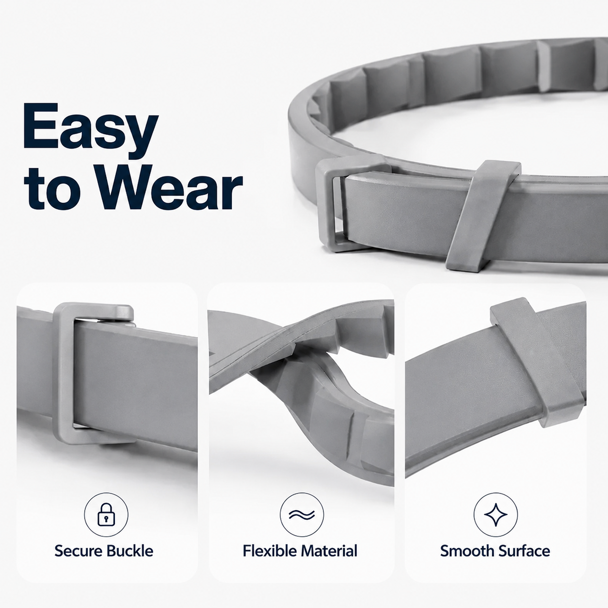 Adjustable Dog Collar with Fresh Scent Comfortable Lightweight Pet Collar for Large Dogs Over 18 lbs Everyday Wear for Walks and Outdoor Use