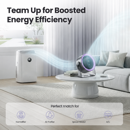 2026 Desk Fan with LED Display USB Powered Portable 100 Speeds 120° Tilt Quiet Long Battery Life Oscillating Table Fan for Bedroom Office Home Camping