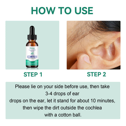 EELHOE Tinnitus Ear Drops Clean Earwax Relieve Tinnitus Ear Back Ear Discomfort Ear Drops Ear Hygiene Ear Care Relief Formulas