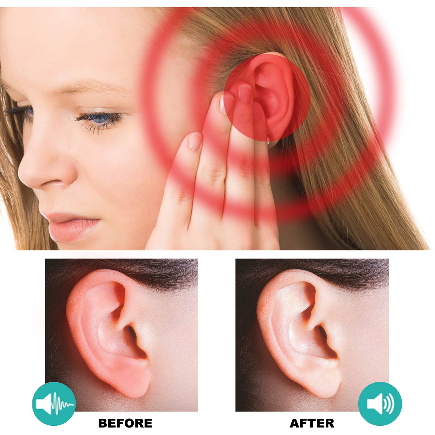 EELHOE Tinnitus Ear Drops Clean Earwax Relieve Tinnitus Ear Back Ear Discomfort Ear Drops Ear Hygiene Ear Care Relief Formulas