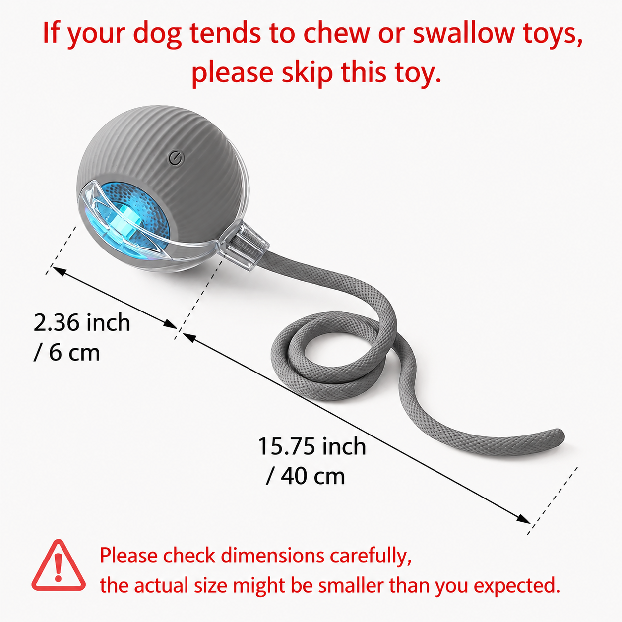 Interactive Cat & Dog Teaser Toy with Two Additional Tails, Kitten Rolling Ball Toy, Pet Supplies, Dog & Cat Accessories Cute dog toys