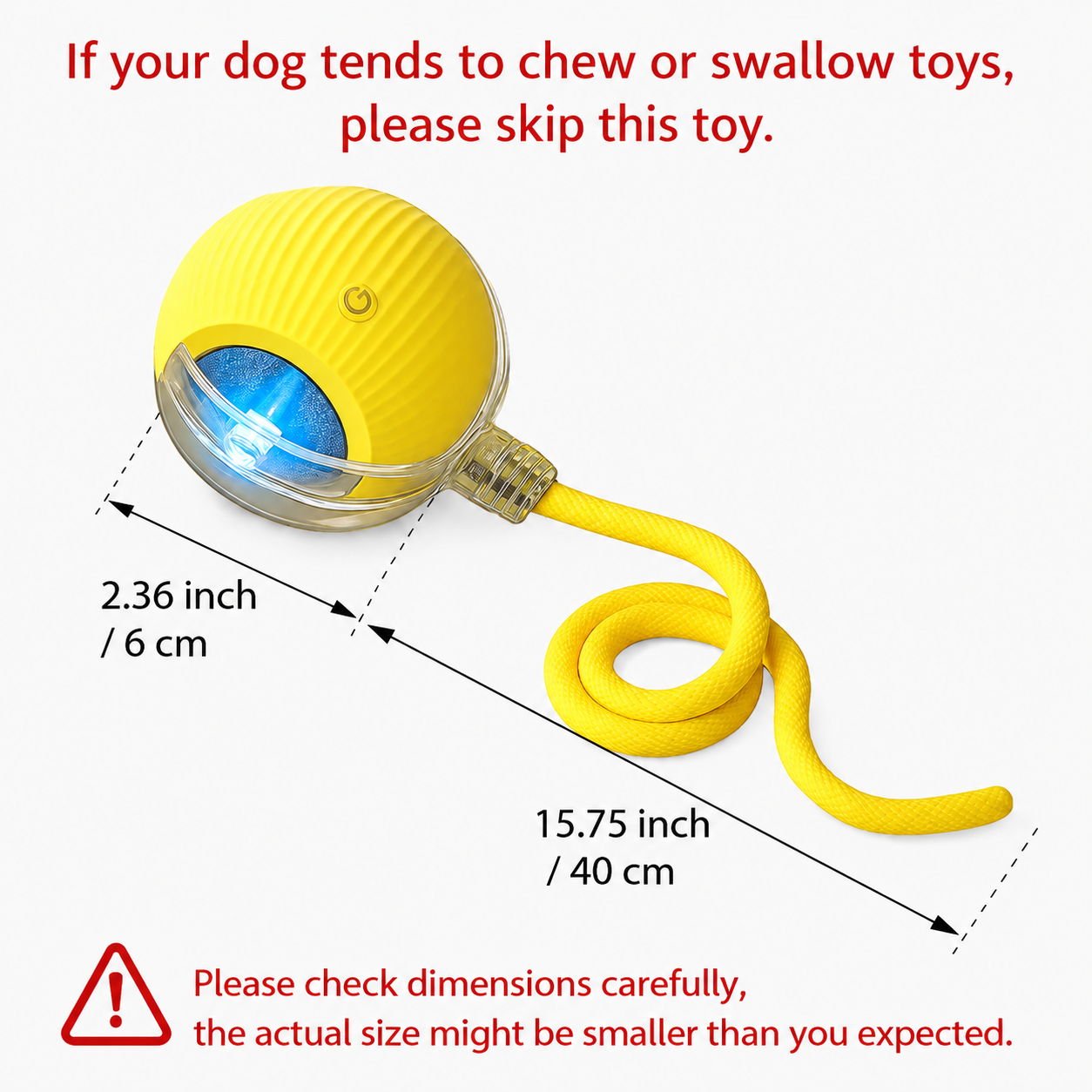 Interactive Cat & Dog Teaser Toy with Two Additional Tails, Kitten Rolling Ball Toy, Pet Supplies, Dog & Cat Accessories Cute dog toys