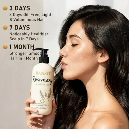 BANKIT Rosemary & Batana Oil Hair Growth Cleanser | Helps Reduce Oily Scalp & Dandruff, Soothes Scalp Irritation & Restores Smooth, Healthy Shine
