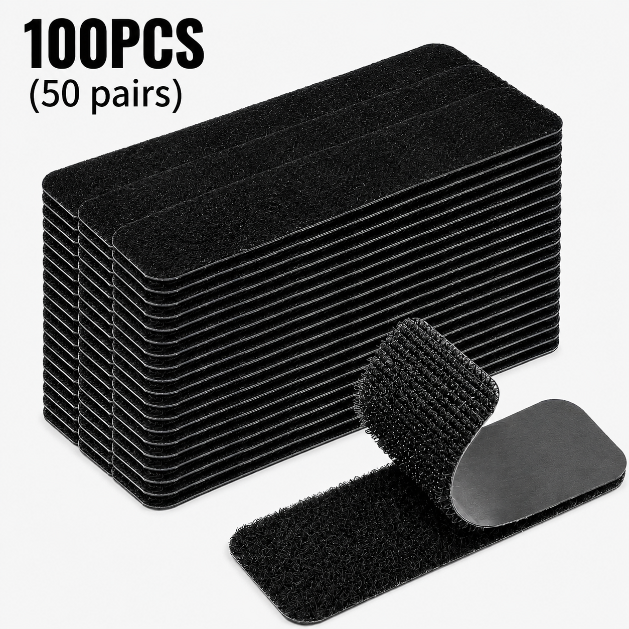 Heavy Duty Waterproof Self-Adhesive Double Sided Hook and Loop Strips, Reusable Mounting Tape for Wall Hanging Picture Frames, Frame Wall Decor, Cable Organizer (Home & Office Use),campingessentials,outdoorfurnitureset,campinggear