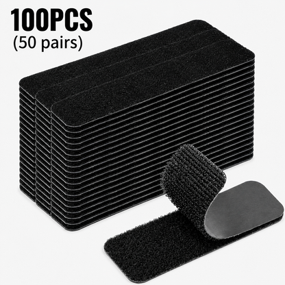 Heavy Duty Waterproof Self-Adhesive Double Sided Hook and Loop Strips, Reusable Mounting Tape for Wall Hanging Picture Frames, Frame Wall Decor, Cable Organizer (Home & Office Use),campingessentials,outdoorfurnitureset,campinggear