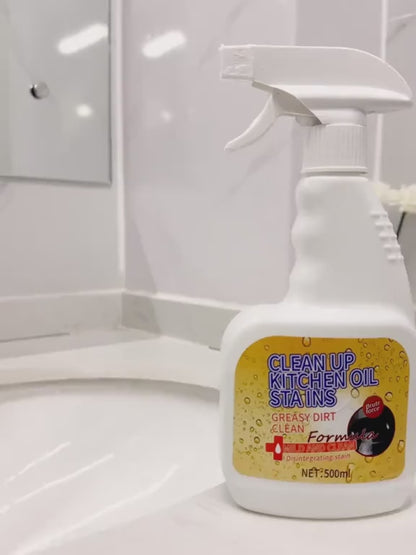 500ml Kitchen Spray Cleaner & Degreaser - Antibacterial Lemon Scented Quick Grease Removal No Residue Not Harmful to Hands 99.9% Sterilization Household Home Cleaning Products Household Scented
