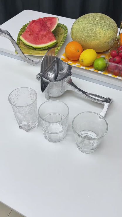 Hand Juicer Squeezer - Portable Multifunctional Manual Fruit Juicer Quiet Operation Easy Cleaning Detachable Head Press Sturdy Food Grade Juicermachine Kitchen Gadget Utensils